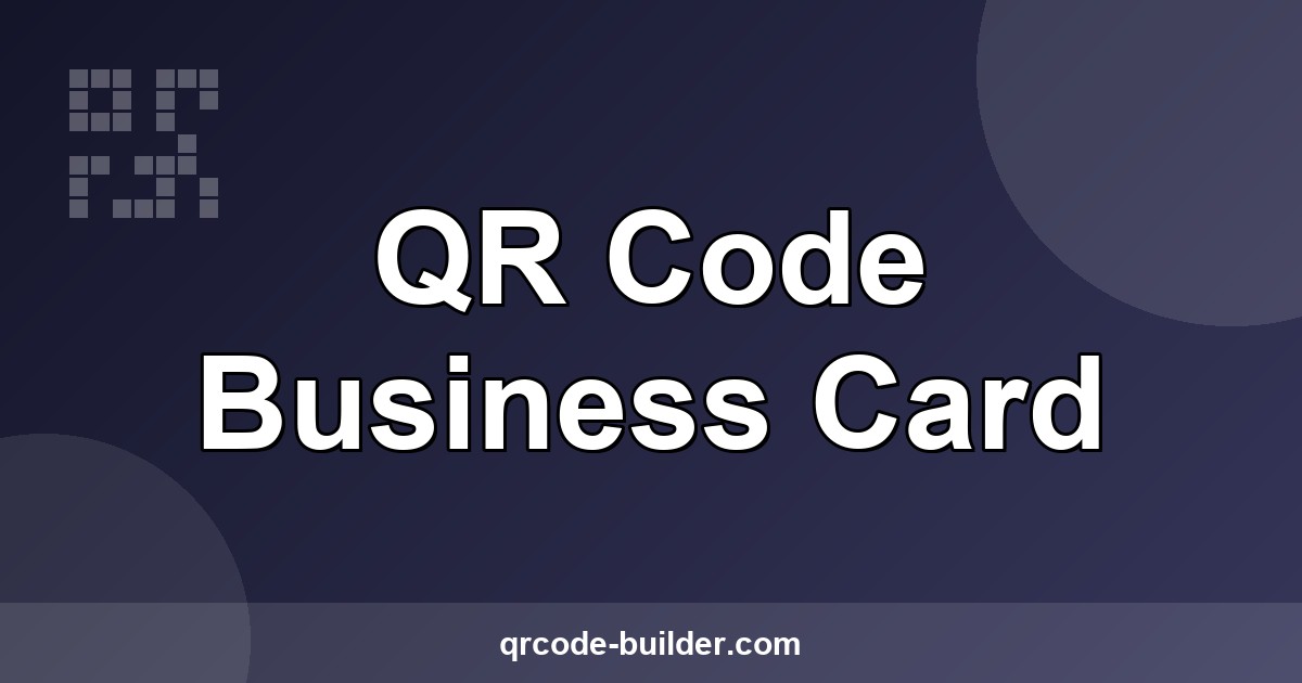 Professional business cards with QR code – digital contact sharing made easy