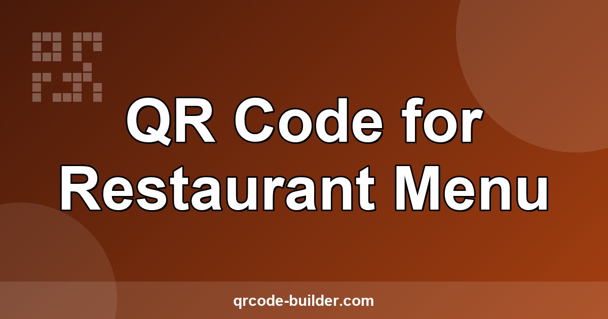 Restaurant table with digital menu QR code – modern dining experience