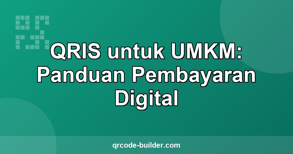 Ilustrasi QRIS untuk UMKM dan pembayaran digital di Indonesia